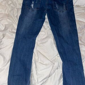 Flying angel draw string ripped joggers